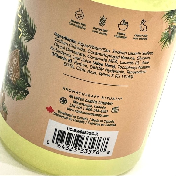 Aromatherapy Rituals Gingerbread Cookie Bath & Shower Gel Vit. E & Aloe Vera New - Picture 6 of 11